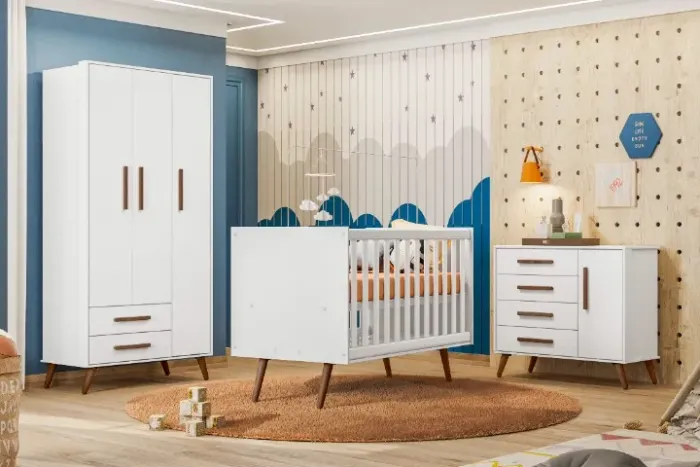 Jogo de Quarto para Bebe Q Encanto Retrô