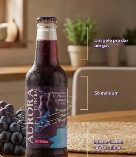 Suco da Beleza gaseificado Aurora