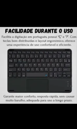 Teclado com mouse pad