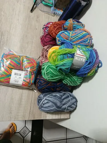 Kit de linha pra crochê