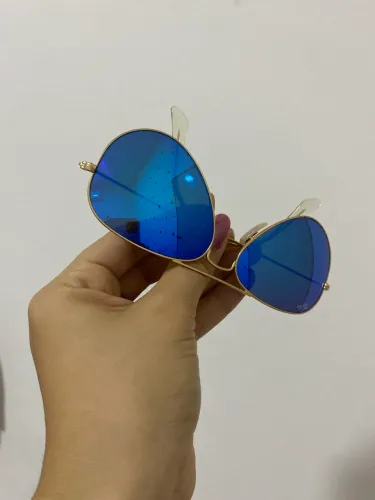 Óculos de Sol ray-ban | aviator large metal | azul espelhado