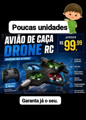 Drone Avião de caça