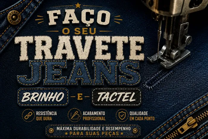 Faço seu travete jeans brinho e Tactel
