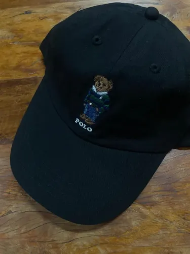 Boné Polo Ralph Lauren Bear Old Money Preto 