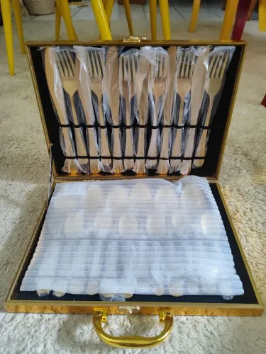 Faqueiro Importado 24 peças com Maleta