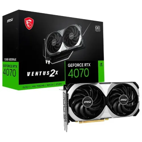 RTX 4070 VENTUS 2X MSI NVIDIA GeForce, 12 GB OC GDDR6X