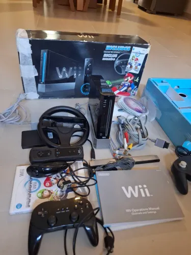 Nintendo wii preto desbloqueado 