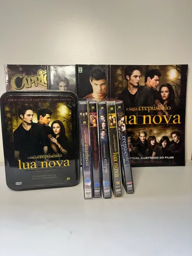 Combo Saga Crepúsculo: DVDs Especiais, Lata Metálica Exclusiva e Revistas