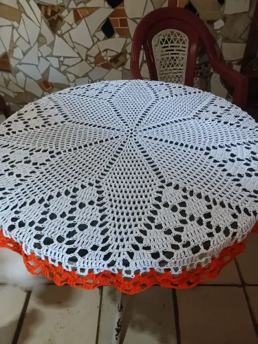 Toalha de mesa de croche