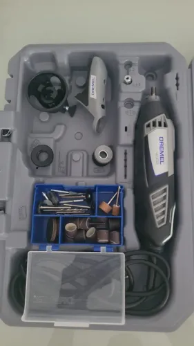 Micro Retífica Dremel 4000 C/ 36 Acessórios e Maleta - 220v + Kit de Acessórios 110 Peças