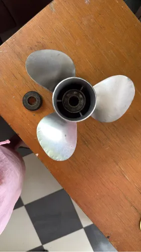 Hélice inox para motores mercury 30/40/50hp