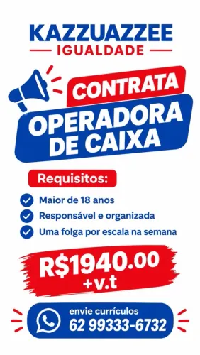 Contrata-se op de caixa