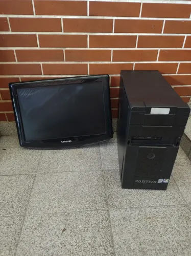 Cpu computador completa + televisão monitor