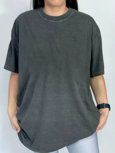 17 Camisetas Lisa Premium Chumbo Estonada