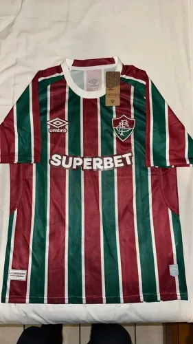 camisa de futebol masculina umbro fluminense 2025 torcedor g