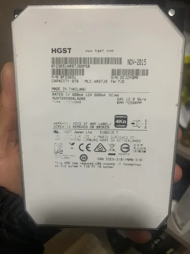 HD 3,5 HGST 8TB SAS 4kn SERVIDOR 