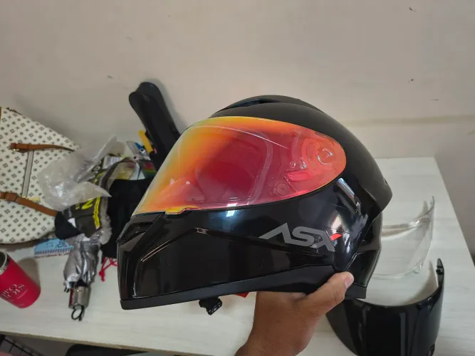 Capacete Asx novo n° 58, aceito cartão,leia