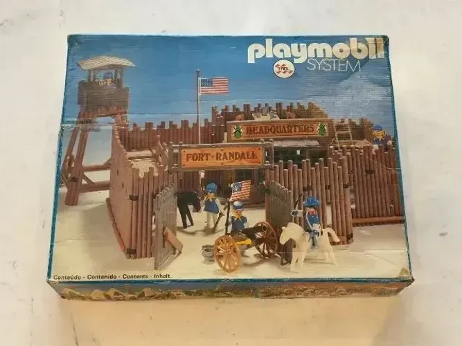 Playmobil Antigo Fort Randall (Trol) na Caixa Original - Raro Anos 80