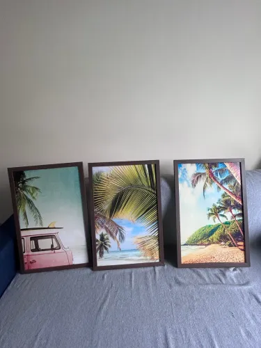 Conjunto de quadros para decoração
