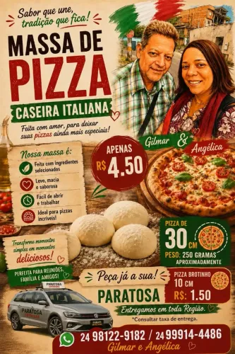 Massa de pizza caseira 