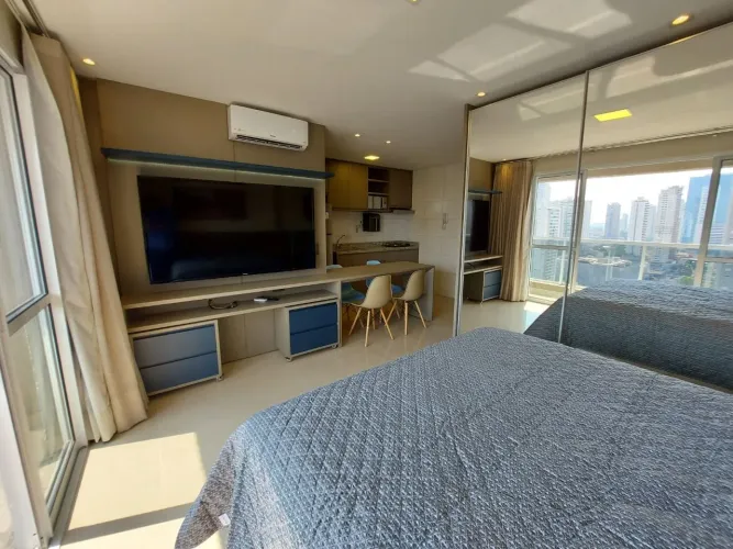 Apartamento com 1 dormitório para alugar, 36 m² por R$ 3.499,34/mês - Setor Bueno - Goiâni