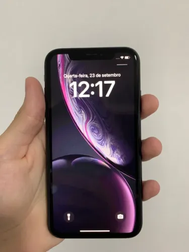 iPhone XR 128GB Preto Todo Original 75% + Capinha