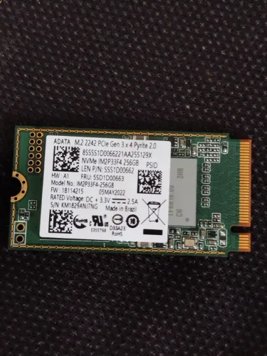 SSD nvme m2 256gb