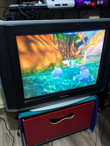 Tv de tubo 29 samsung 3 entradas av svideo troco leia