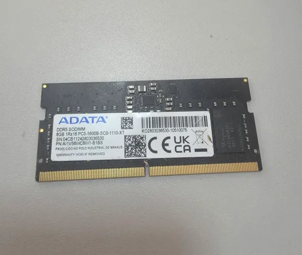 Memória RAM DDR5 8GB Adata 5600 mhz (SODIMM)