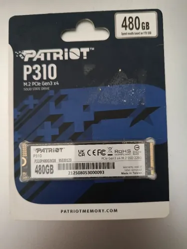 ? SSD M.2 NVMe Patriot P310 - 480 GB
