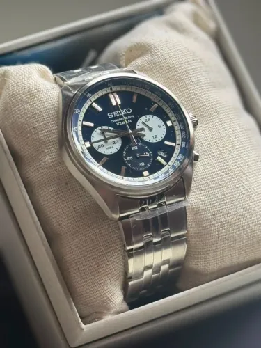 Seiko Cronograph 41mm Azul SSB427