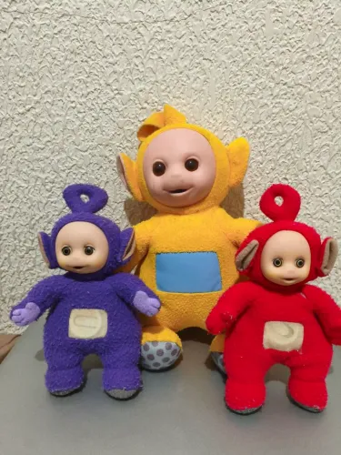 3 Bonecos Teletubbies Antigos 