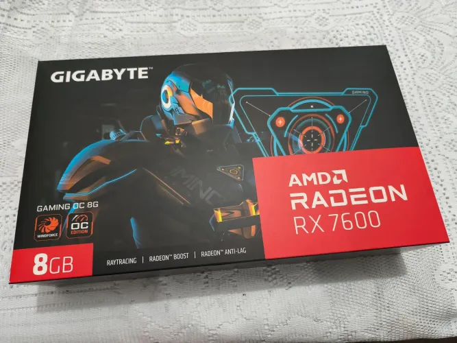 Rx 7600 8gb Gigabyte oc rgb, Semi Nova