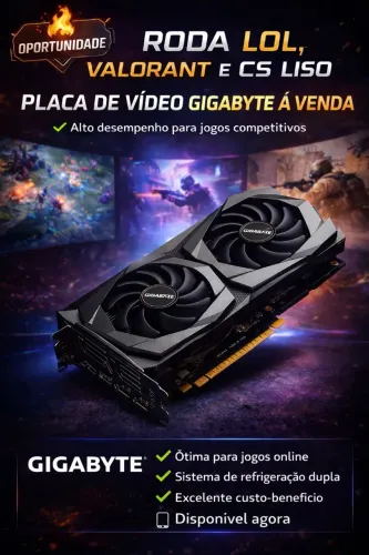Placa de vídeo GTX 1650 TI , 4GB