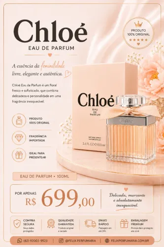 Chloé Eau de Parfum 100ml Original Importado Lacrado
