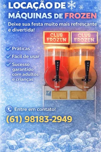 Locação de máquinas de Frozen, raspadinha 