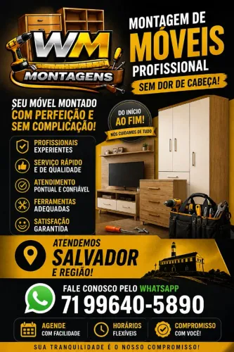 Montador de Móveis Profissional em Salvador e região - Rápido e Confiável