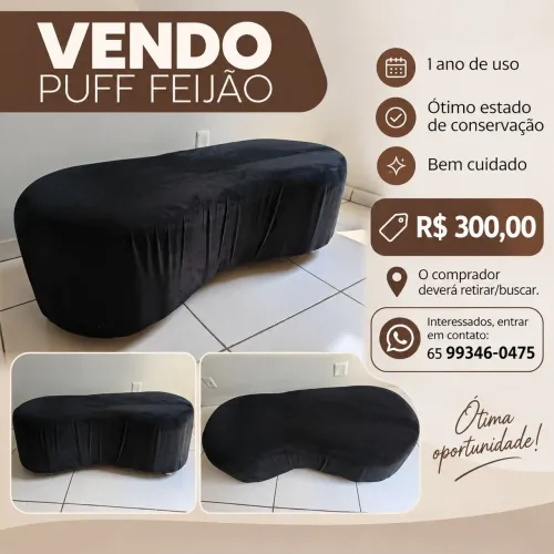VENDO PUFF FEIJÃO 