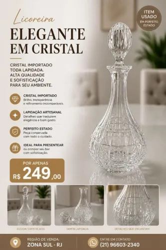 Licoreira em cristal