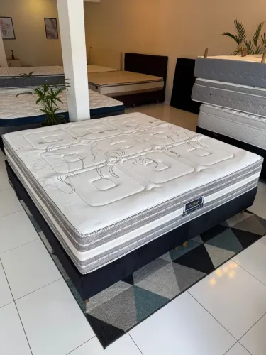 Colchão KING SANKO NOVO COM BASE - Entrega GRÁTIS!