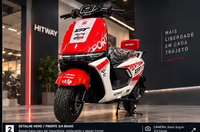 MOTO ELÉTRICA DM3 1000W SPORT - AUTOPROPELIDA