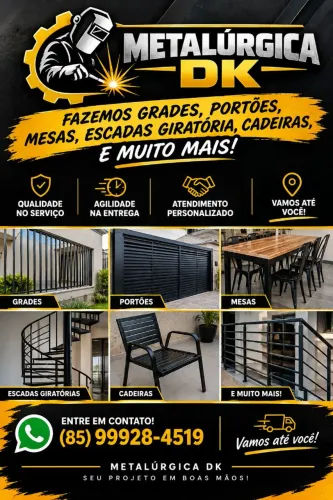 Metalúrgica DK - Soldas em Geral - grades - portões - corrimões - reparos e muito mais.