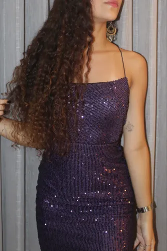vestido de festa em paetê
