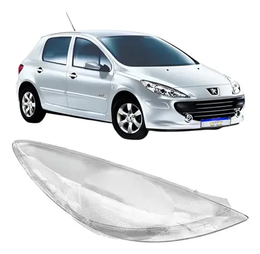 Lente Farol Peugeot 307 2007 2008 2009 2010 2011 2012 Ld