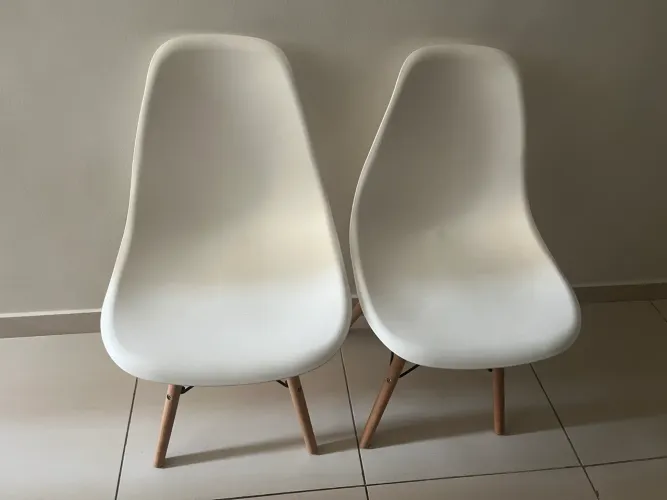 2 cadeiras easy wood - tok stok - semi-novas
