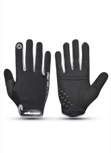 Luva ciclismo dedo longo preta GG bike MTB speed gravel 