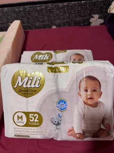 Fraldas Milli fechadas/lacradas