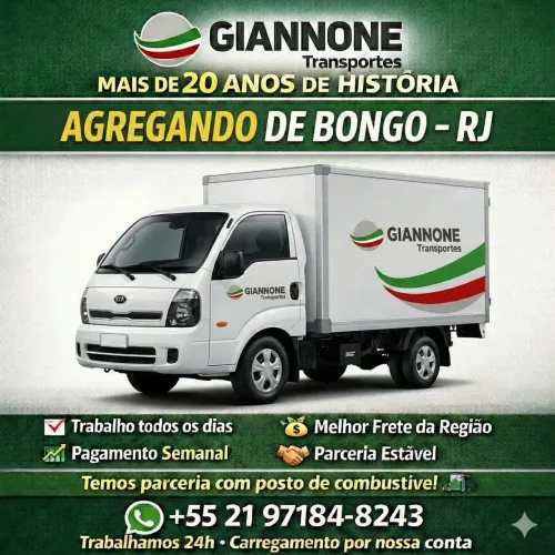 Agrego caminhões fixo - trabalho todos os dias 