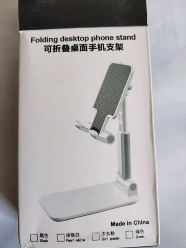 suporte de celular de mesa dobrável preto