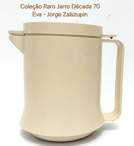 Jarra Plástico Rígido Eva Designer Jorge Zalszupin Década 70